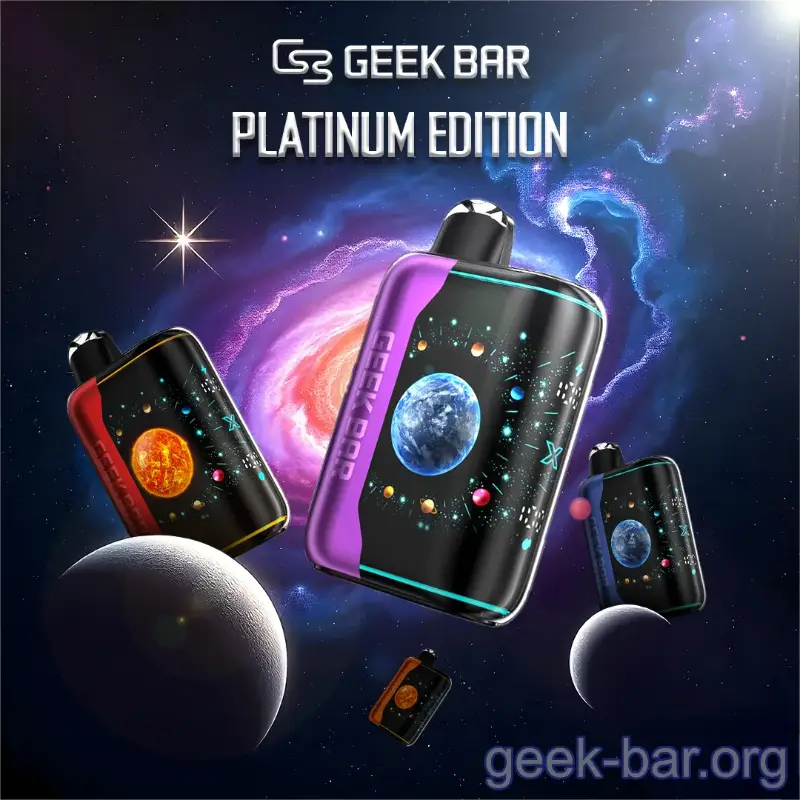 Geek Bar Pulse X Platinum Edition Disposable Vape - 25000 Puffs - Geek-Bar.Org